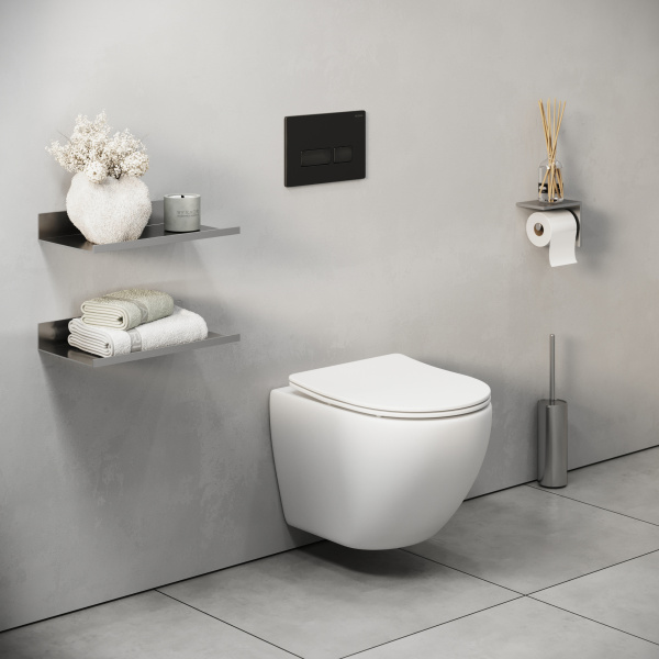 Клавиша смыва Grossman Pragma 700.K31.03.210.210 черный матовый